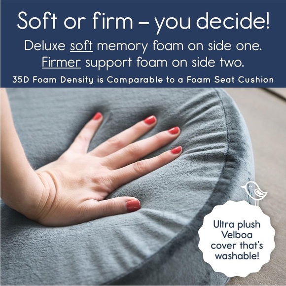 hiccapop Pregnancy Pillow Wedge for Maternity | Memory Foam Maternity Pillows - Picture 4 of 5